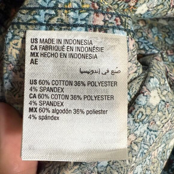 Bar III Men's Slim-Fit Watercolor Floral Dress Shirt, Lt. Blue 14-14.5 32-33 $70 - Picture 6 of 6